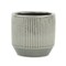 Contemporary Home Living 5.5" Gray Large Ruffled Ridge Outdoor Planter Pot